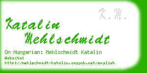 katalin mehlschmidt business card